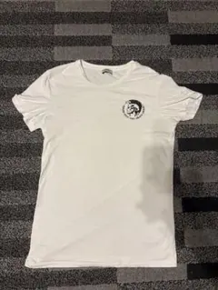 DIESEL モヒカンロゴ Vネック Tシャツ ホワイト S