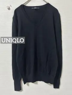 k0272 UNIQLO エクストラファインメリノVネックセーター 薄手