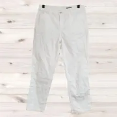 A1285 SPORTIFF カジュアルパンツ ズボン(2) 白 無地のサムネイル