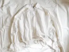 H&M レース切り替えコットンブラウス