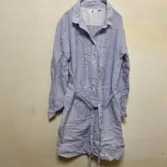 UNIQLO ストライプ柄 シャツワンピース M