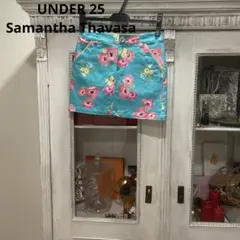 UNDER25 サマンサタバサ スカート S ライトブルー 花柄 ゴルフのサムネイル