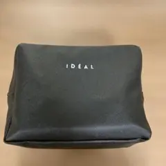 IDEAL 黒ポーチ ファスナー付き