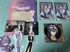 ぎゃうるふ　小柳ロウ　ステッカー　缶バッジ　チェキ風カード　セット