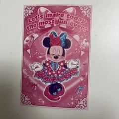 ディズニーランド クリスタルパレス ミニー ポストカード