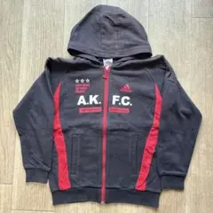 adidas A.K. FC. パーカー 黒/赤