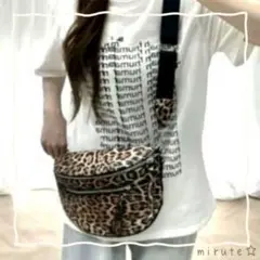 レオパード 斜め掛け ショルダーバッグ メッセンジャーバッグ ユニセックス 67