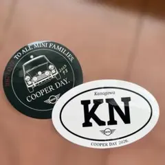 MINI COOPER DAY 2장 세트 미니 쿠퍼 스티커