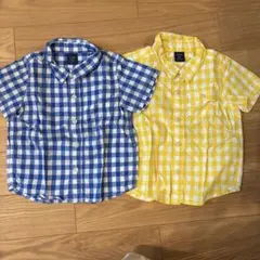 GAP ギンガムチェック半袖シャツ2枚セット