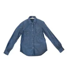 DAMA collection 長袖 万能デニムシャツ　美シルエット