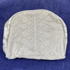 近沢レース店 アイボリー ポーチ