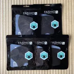 FASHION N マスク 5枚セット 黒のサムネイル