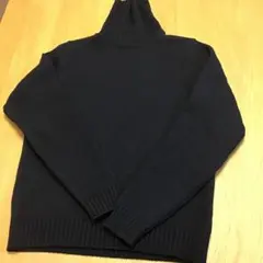 ZANONE ダークブルーハイネックニット　ミドルゲージ　サイズ46