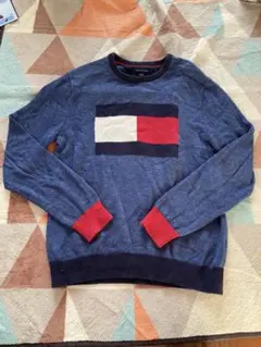 【美品】トミー　ニット　セーター　ビッグロゴ