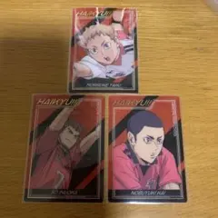 ハイキュー　トレーディング箔押しクリアカード
