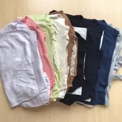 レース襟ニットカーディガン 複数色 まとめ売り