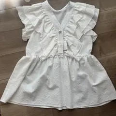 RIVIETTA リビエッタ フリルブラウス サッカーカタフリルPO