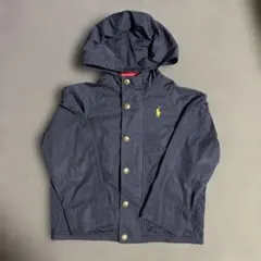 ラルフローレン115ネイビー フード付コート