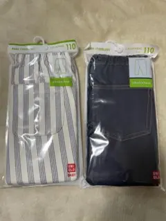 UNIQLO リラックスフィット　10分丈　110サイズ　2枚set