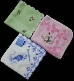 新品、未使用、WEDGWOOD タオルハンカチ3枚