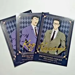 名探偵コナン毛利小五郎 風見裕也 箔押しブロマイド キャラクターカード