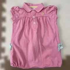 ラルフローレン ピンクロンパース ポロシャツスタイル 6M