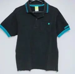 adidas neo ポロシャツ M 黒×青