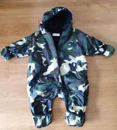 【お値下げ】迷彩柄　ジャンプスーツ　80cm