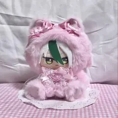 ハンドメイド 着ぐるみ おすわりぬい服 推し活 桃色 d382