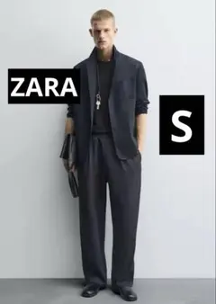 【新品】ZARA7990円ザラメンズSサイズズボンリラックスパンツ長ズボン