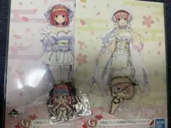 五等分の花嫁 一番くじ 中野一花 中野ニ乃 イラストボード ストラップ 計4点