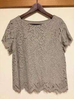 ROPE PICNIC 総レース トップス 半袖 ベージュ 美品