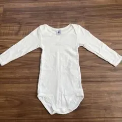 プチバトー　長袖肌着　ロンパース　ホワイト　18m 81cm