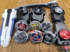 ベイブレードX 6個＋ランチャー4個セット シルバーウルフ等