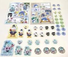サンリオ　はぴだんぶい　シール　バツ丸　サム　けろっぴ　ハンギョドン　ペックル