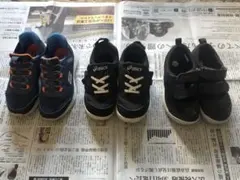 Skechers & asics3足セット 18.5cm