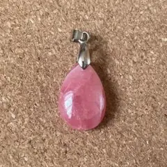 【高品質】インカローズ ペンダントトップ 雫型 天然石 パワーストーン 恋愛運