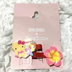 ハローキティ 日焼けキティ プルメリア ヘアクリップ ギャル