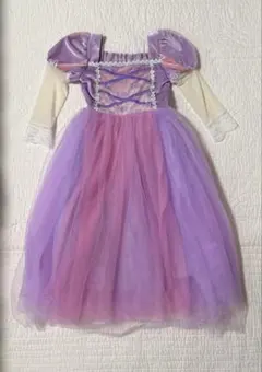 【110cm】ラプンツェル ドレス 子供用 プリンセス なりきり コスチューム