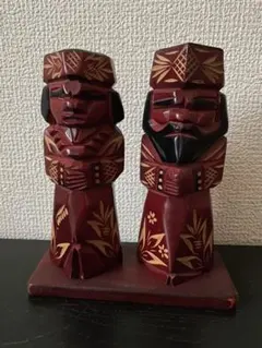 木彫りのアイヌ人形(小)