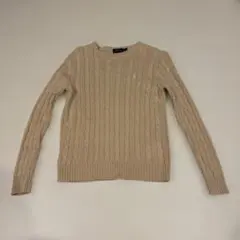 Polo Ralph Lauren ベージュ ケーブルニット M