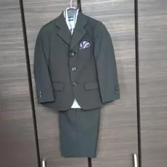 黒ストライプスーツ 110cm