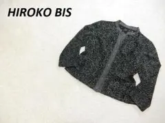 美品　HIROKO BIS　ヒロコビス　レース　ジャケット　グレー　１３のサムネイル