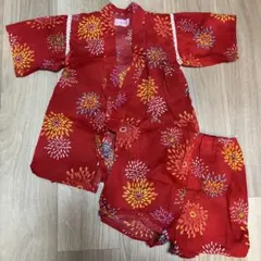 【美品】甚平　女の子　110cm