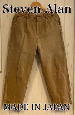 スティーブンアラン チノパン ストレッチ バギーテーパーSteven Alan