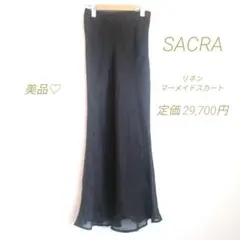 新品タグ付きSACRA サクラ　フリルスリーブ オールインワン38 Mサイズ 新品タグ付きSACRA サクラ フリルスリーブ オールインワン38 Mサイズ