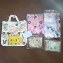 ミスタードーナツ ノベルティポケモン エコバッグ ポーチなど６点セット売り