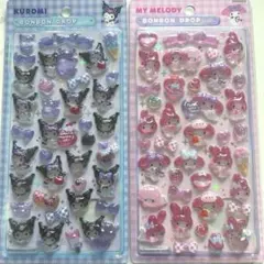 【国内正規品】マイメロ　クロミ　ボンボンドロップシール　2枚セット　サンリオ