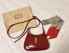 ミニバッグ ジャッキー1961 GUCCI グッチ レッド リボン付き - メルカリ