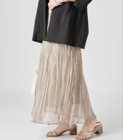 mystic　ワッシャープリーツスカート